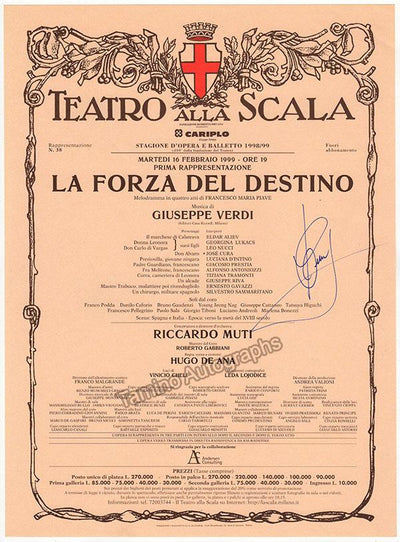 Teatro La Scala - Signed Opera Playbills (Various Artists)