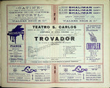 Teatro San Carlos - Lisbon - Lot of 18 Opera Programs 1908-1910