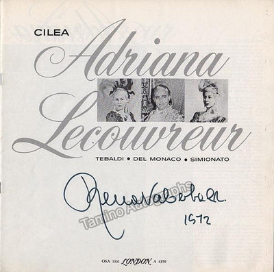 Tebaldi, Renata - Various Signed LP Booklets