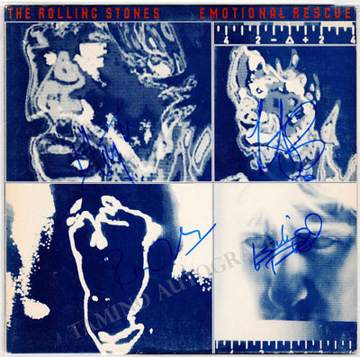 The Rolling Stones - Signed LP Record "Emotional Rescue"