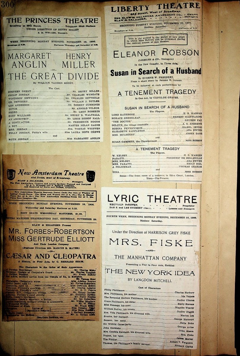 Theater - Large Program Clip Collection 1880-1925 - Tamino