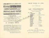 Theatre National de L´Opera - L´Illustration - Program Lot 1894-1903