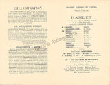 Theatre National de L´Opera - L´Illustration - Program Lot 1894-1903