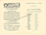 Theatre National de L´Opera - L´Illustration - Program Lot 1894-1903