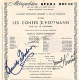 Thebom, Blanche - Autograph Photo and Program Lot