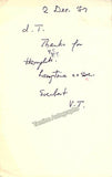 Thomson, Virgil - Autograph Lot