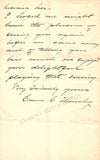 Thursby, Emma - Autograph Letter Signed 1889
