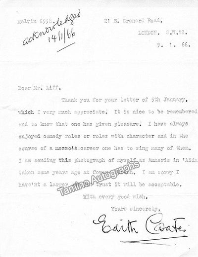 Tibbett, Lawrence - Teyte, Maggie & Others - Lot of 8 Autographed items