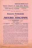 Toscanini, Arturo - Program and Playbill Collection 1915-1930