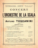 Toscanini, Arturo - Program and Playbill Collection 1915-1930