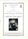 Toscanini, Arturo - Program and Playbill Collection 1915-1930