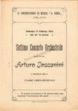 Toscanini, Arturo - Program and Playbill Collection 1915-1930