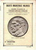 Toscanini, Arturo - Program and Playbill Collection 1915-1930