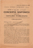Toscanini, Arturo - Program and Playbill Collection 1915-1930
