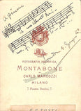 Tosti, Paolo - Autograph Music Quote Signed 1880