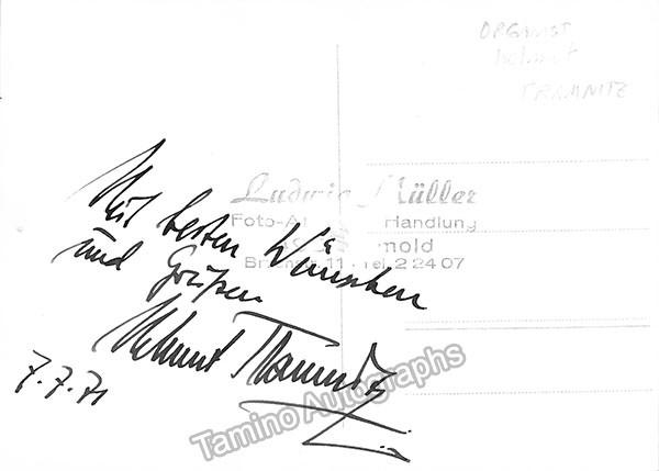 Tramnitz, Helmut - Signed Photo Postcard 1971 - Tamino