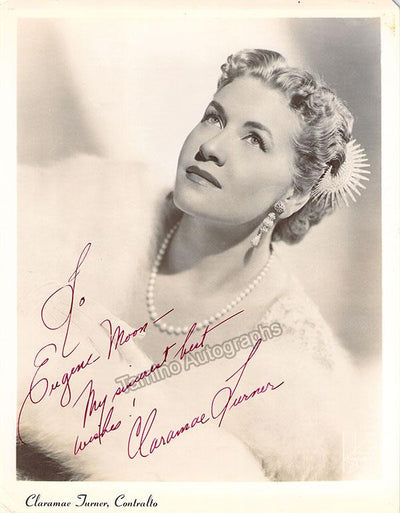 TURNER, Claramae (Various Autographs)