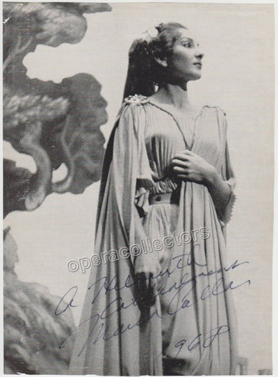 Callas, Maria - Large signed photo as Norma!