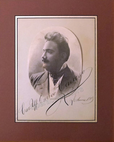 Caruso, Enrico - Large Signed Photo 1903