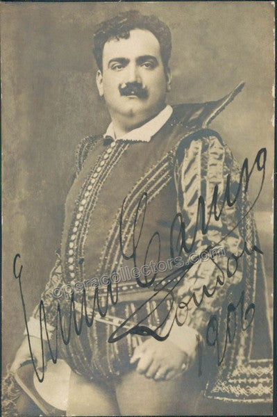 Caruso, Enrico - Signed photo in Les Huguenots