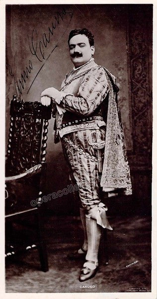 Caruso, Enrico - Signed Photo in Rigoletto, his Met Opera Debut Role