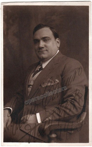Caruso, Enrico - Signed Photo Postcard