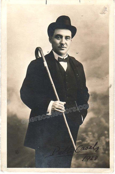 Casals, Pablo - Signed photo postcard