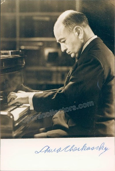 Cherkassky, Shura - Signed photo in performance