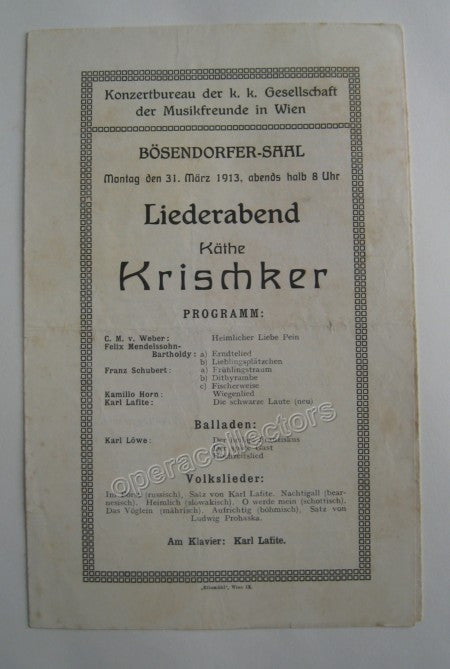 unknown concert playbills vienna 1894 1914 lot of 5 2