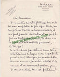 Cortot, Alfred - Autograph Letter Signed