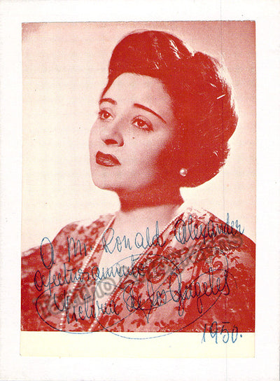 De los Angeles, Victoria - Signed photo