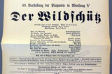Der Wildschutz Playbill 1922 + Gotterdammerung 1935 - Karl Bohm