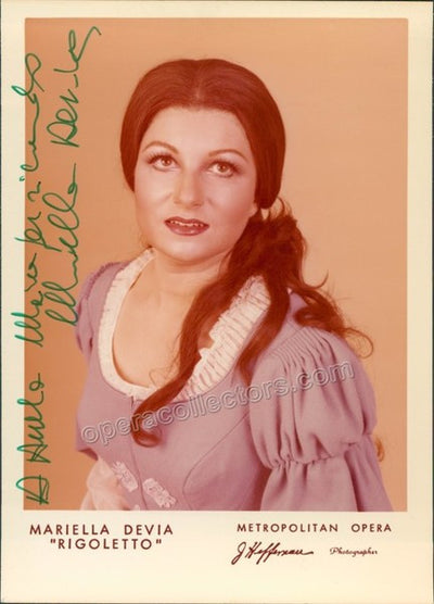 Devia, Mariella - Signed Photograph in Rigoletto
