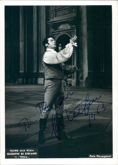 Di Stefano, Giuseppe - Signed Photo in Tosca