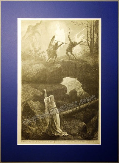 Die Walkure - Vintage Print Bayreuth Premiere, 1876