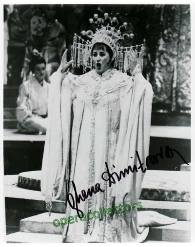 Dimitrova, Ghena - signed photo as Turandot