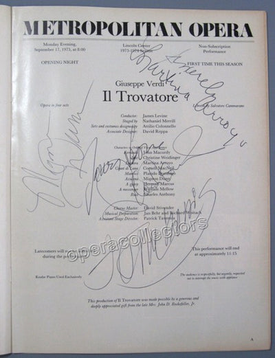 DOMINGO, Placido - ARROYO, Martina - DUNN, Mignon - MACURDY, John - LEVINE, James