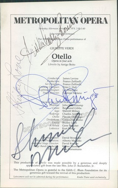 DOMINGO, Placido - CRUZ-ROMO, Gilda - LOVE, Shirley - MILNES, Sherrill