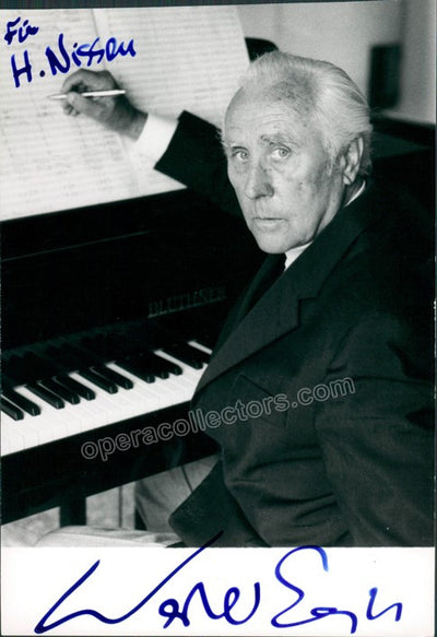 Egk, Werner - Signed Photo