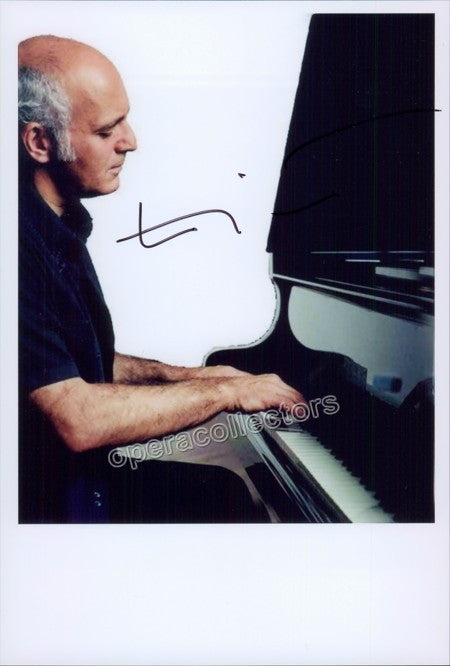 unknown einaudi lodovico signed photo at the piano 1