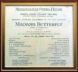 Farrar, Geraldine - Signed Photo in Madama Butterfly + Program Clip