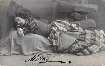 Figner, Medea - Signed Photo as Carmen
