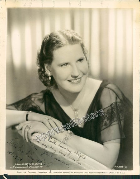 unknown flagstad kirsten signed photo as herself 1