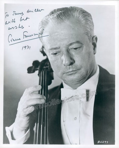 Fournier, Pierre - Signed Photo