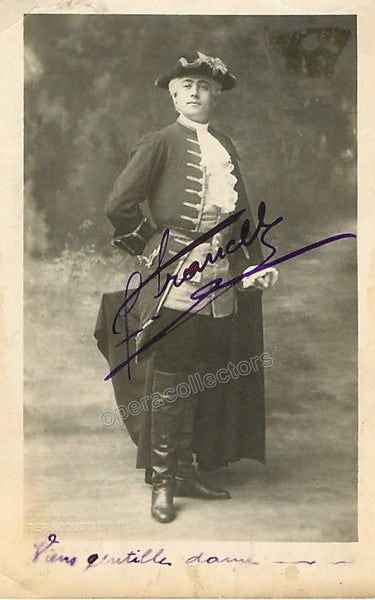 Francell, Fernand - Signed Photo in Manon