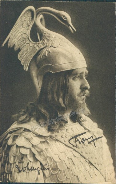 Franz, Paul - Signed Photo postcard as Lohengrin