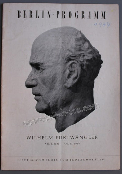 Furtwangler, Wilhelm - Berlin Concerts in Memoriam Dec 1954
