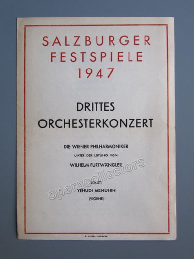 Furtwangler, Wilhelm - Program 1947