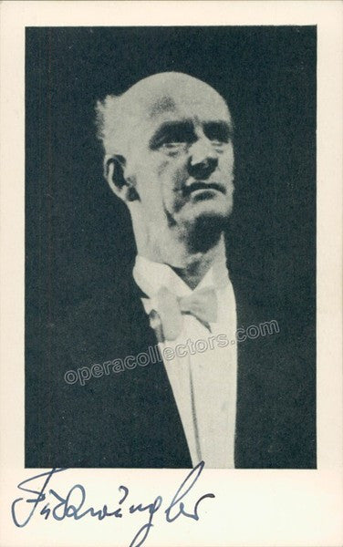 Furtwangler, Wilhelm - Signed Photo