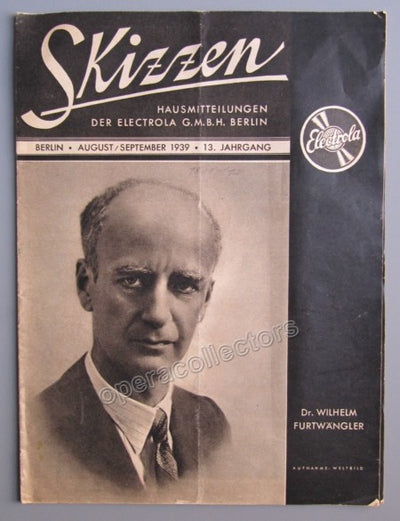 Furtwangler, Wilhelm - Skizzen Magazine 1939